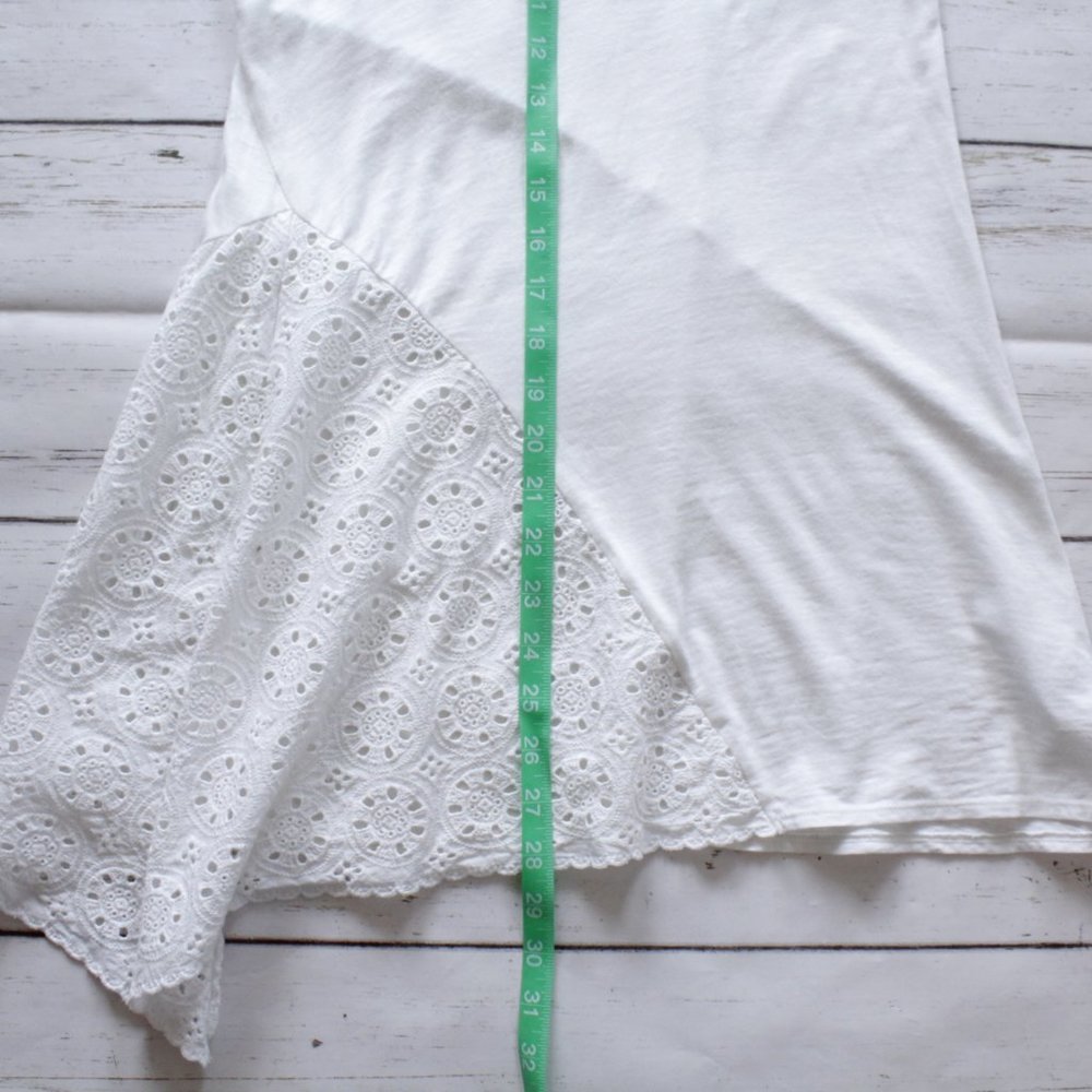 Anthro Leifnotes Asymmetrical White Tank Top - Picture 9 of 12